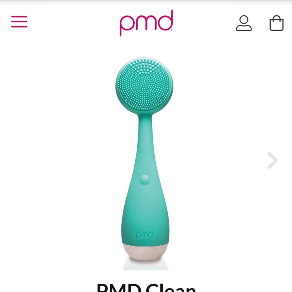 PMD Facial cleanser brush in Teal